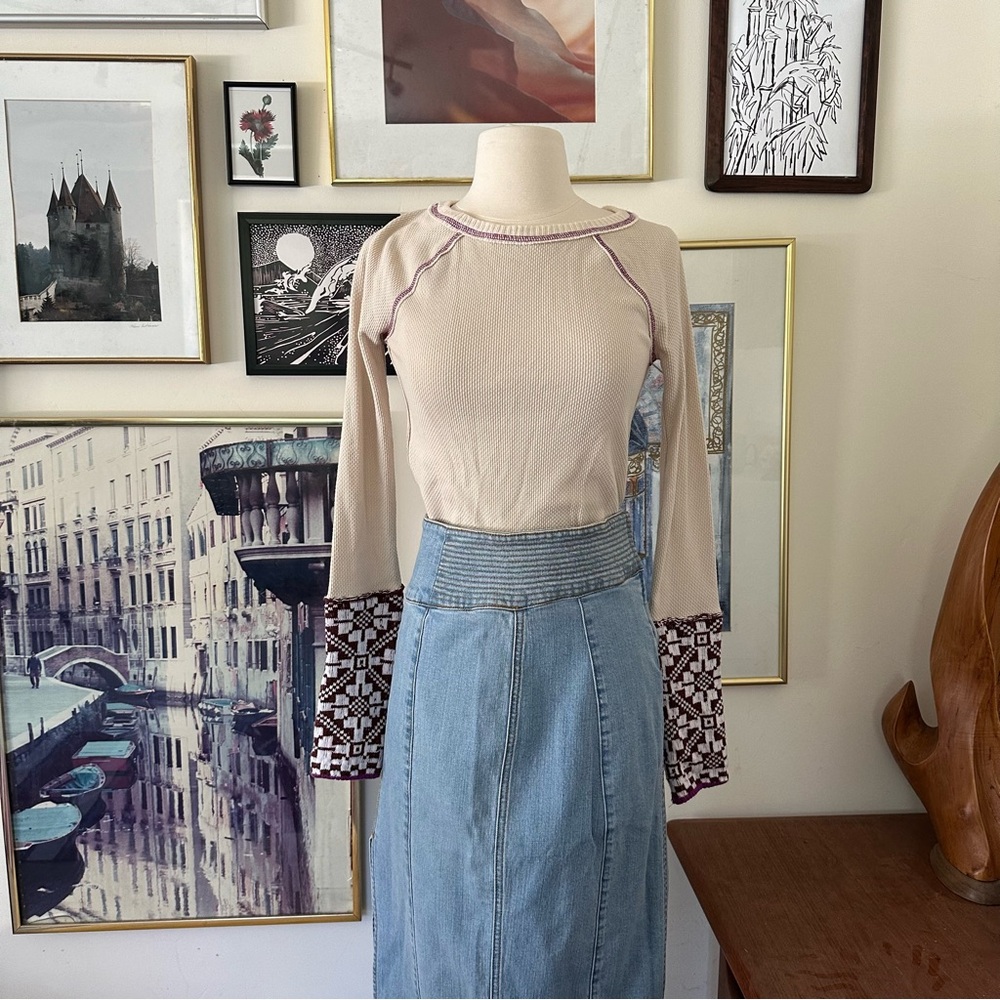 Free People She’s Reversible Cuff Thermal - Small, Oat - Picture 11 of 11